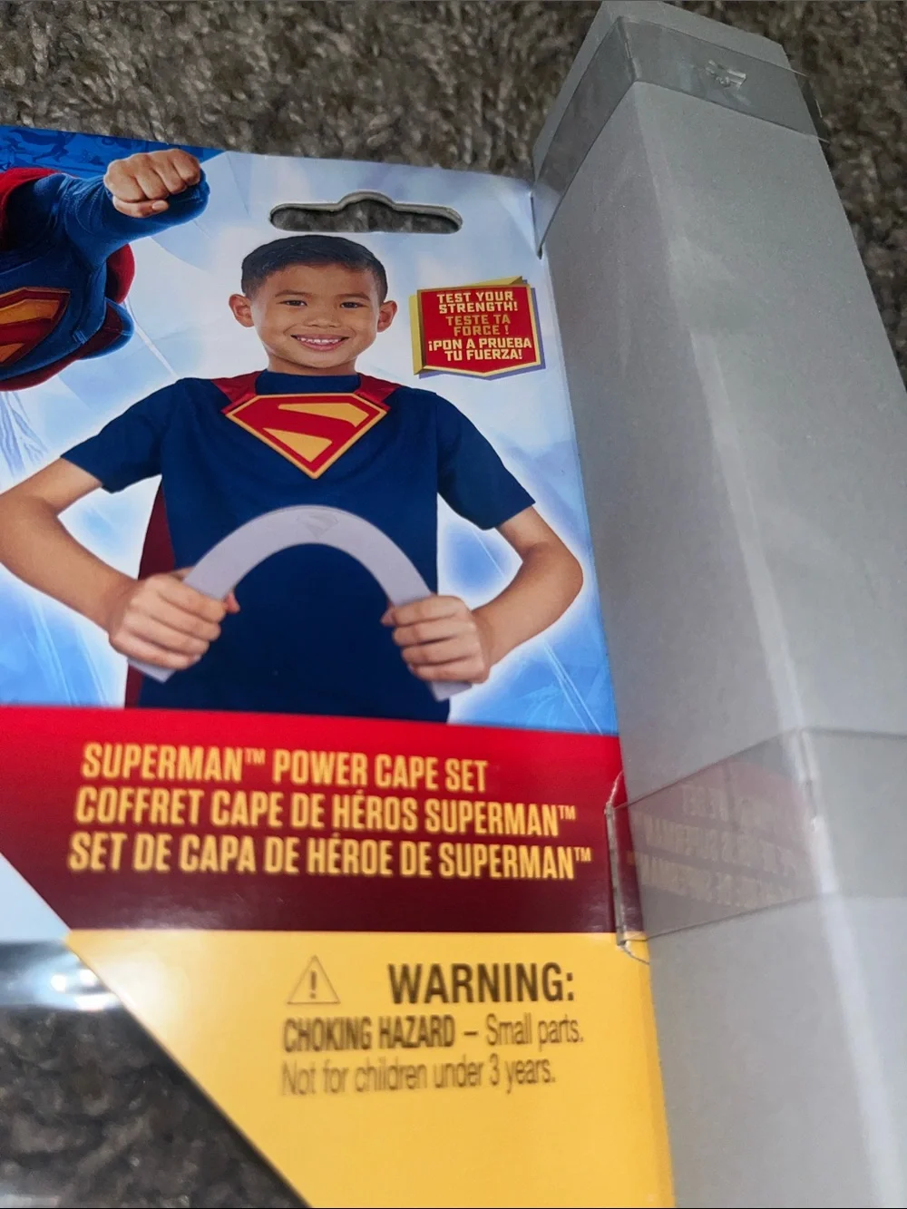 DC Kids Superman Cape and Shield Set in Red and Gold